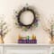 Glitzhome® 20" Mardi Gras Berry & Fleur-de-Lis Wreath